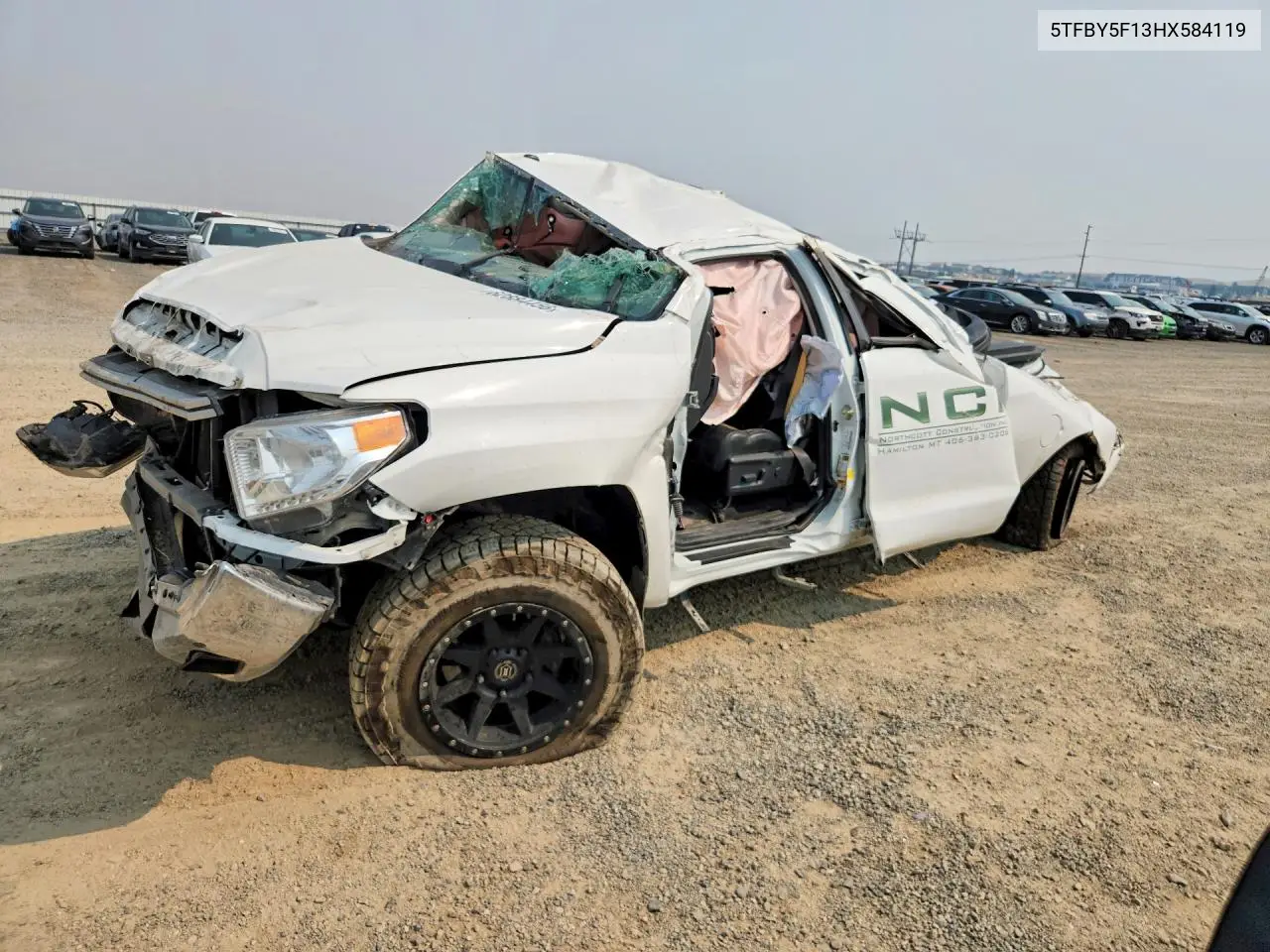 TOYOTA TUNDRA 2017, VIN 5TFBY5F13HX584119