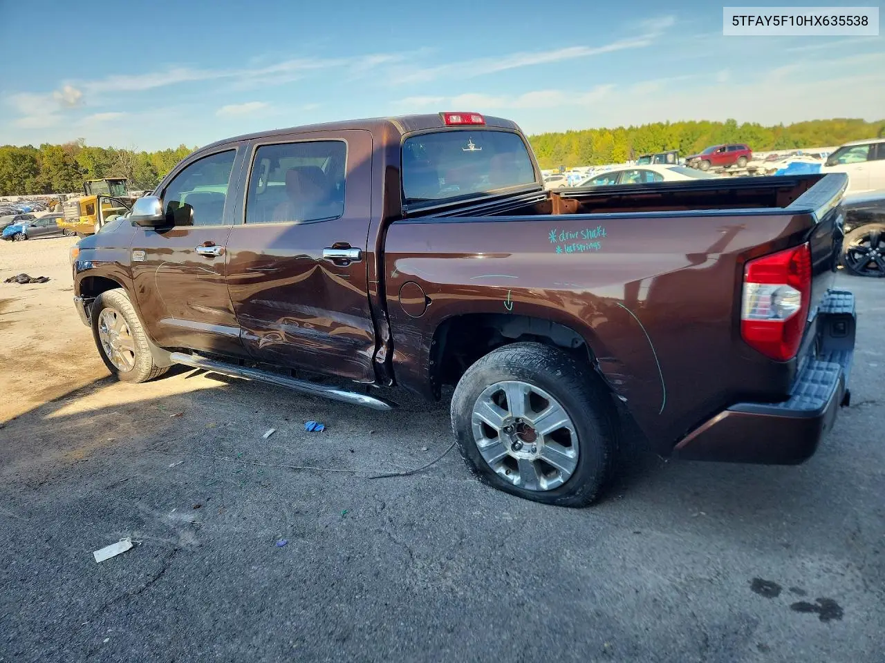2017 TOYOTA TUNDRA VIN 5TFAY5F10HX635538 — фото 2