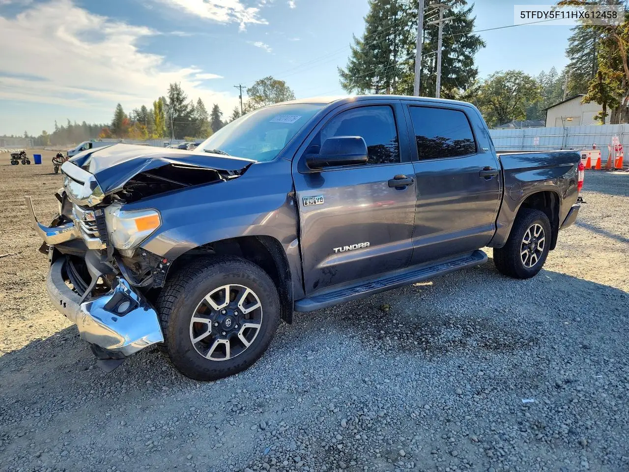 TOYOTA TUNDRA 2017, VIN 5TFDY5F11HX612458