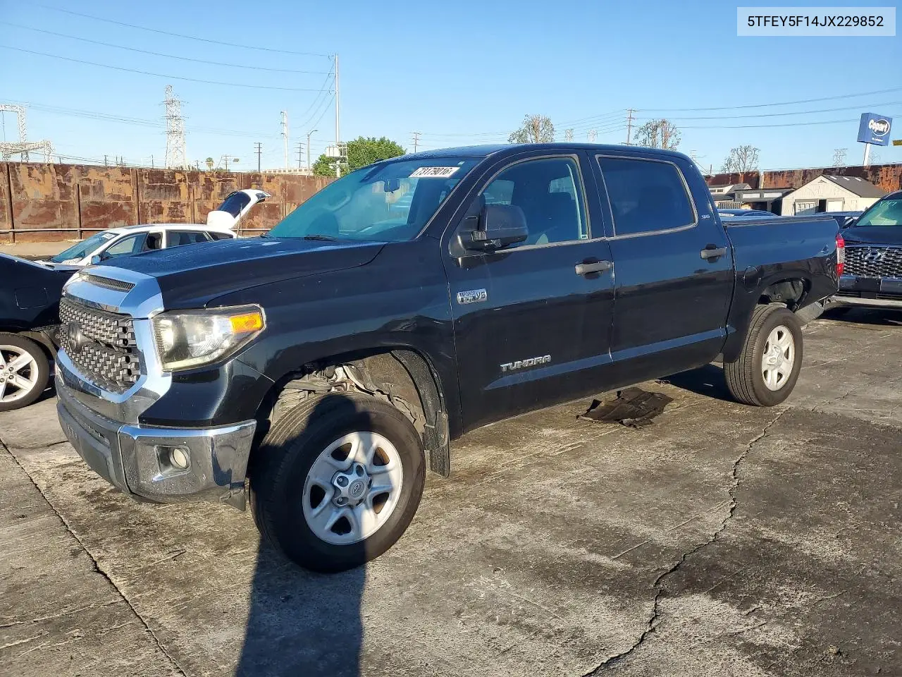 TOYOTA TUNDRA 2018, VIN 5TFEY5F14JX229852
