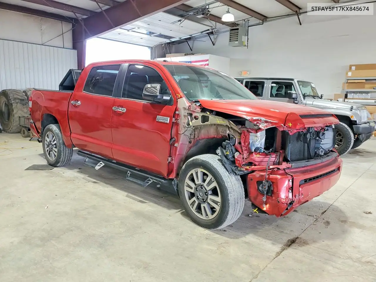 2019 TOYOTA TUNDRA VIN 5TFAY5F17KX845674 — фото 4