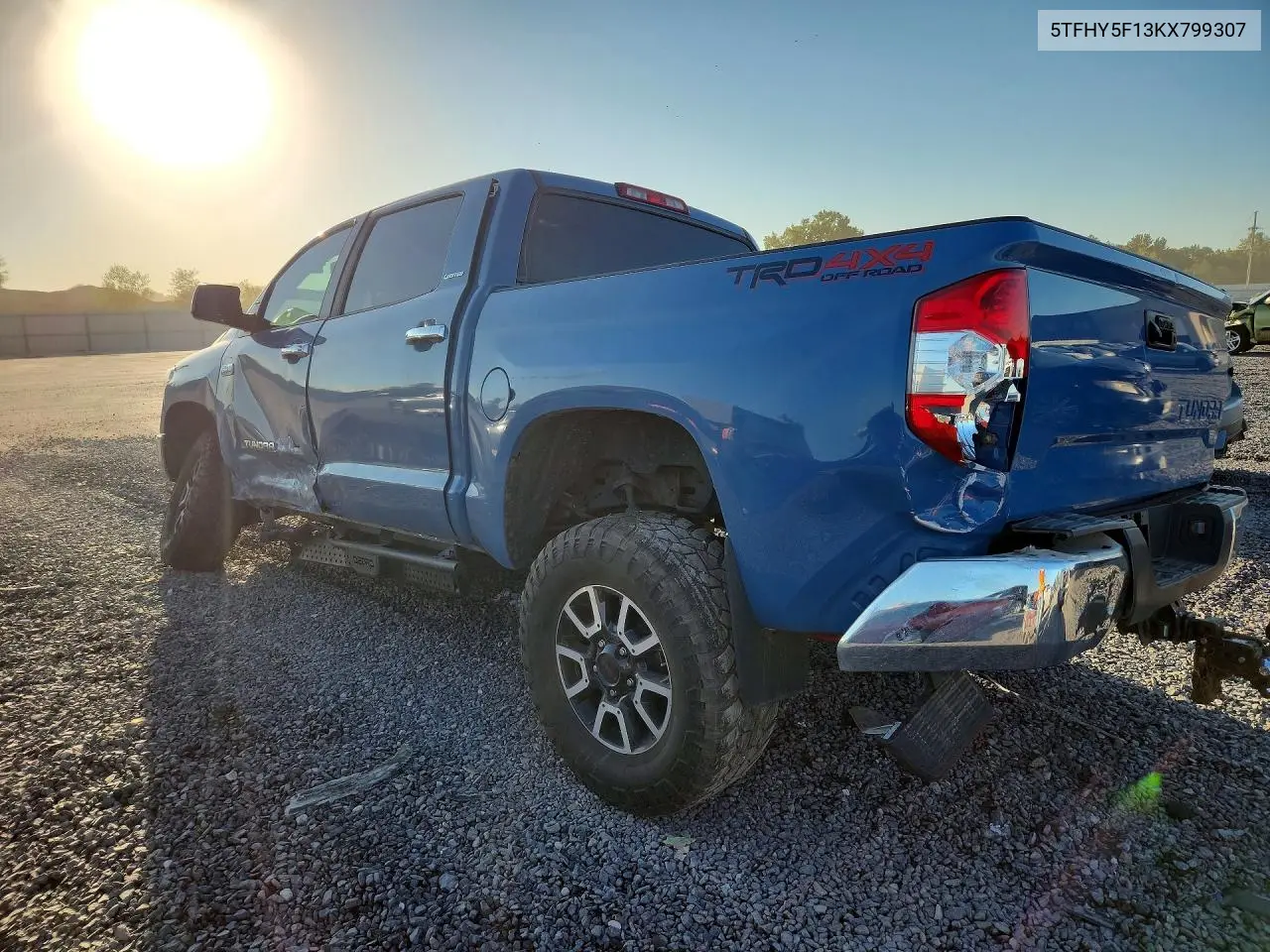2019 TOYOTA TUNDRA VIN 5TFHY5F13KX799307 — фото 2
