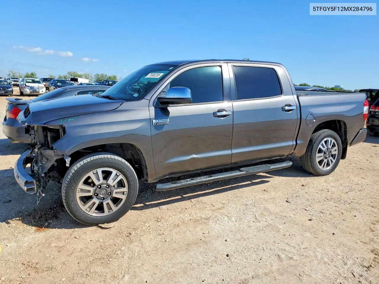 TOYOTA TUNDRA 2021, VIN 5TFGY5F12MX284796