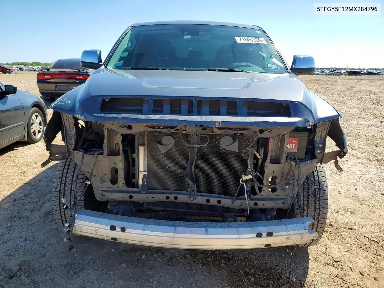 2021 TOYOTA TUNDRA VIN 5TFGY5F12MX284796 — фото 5