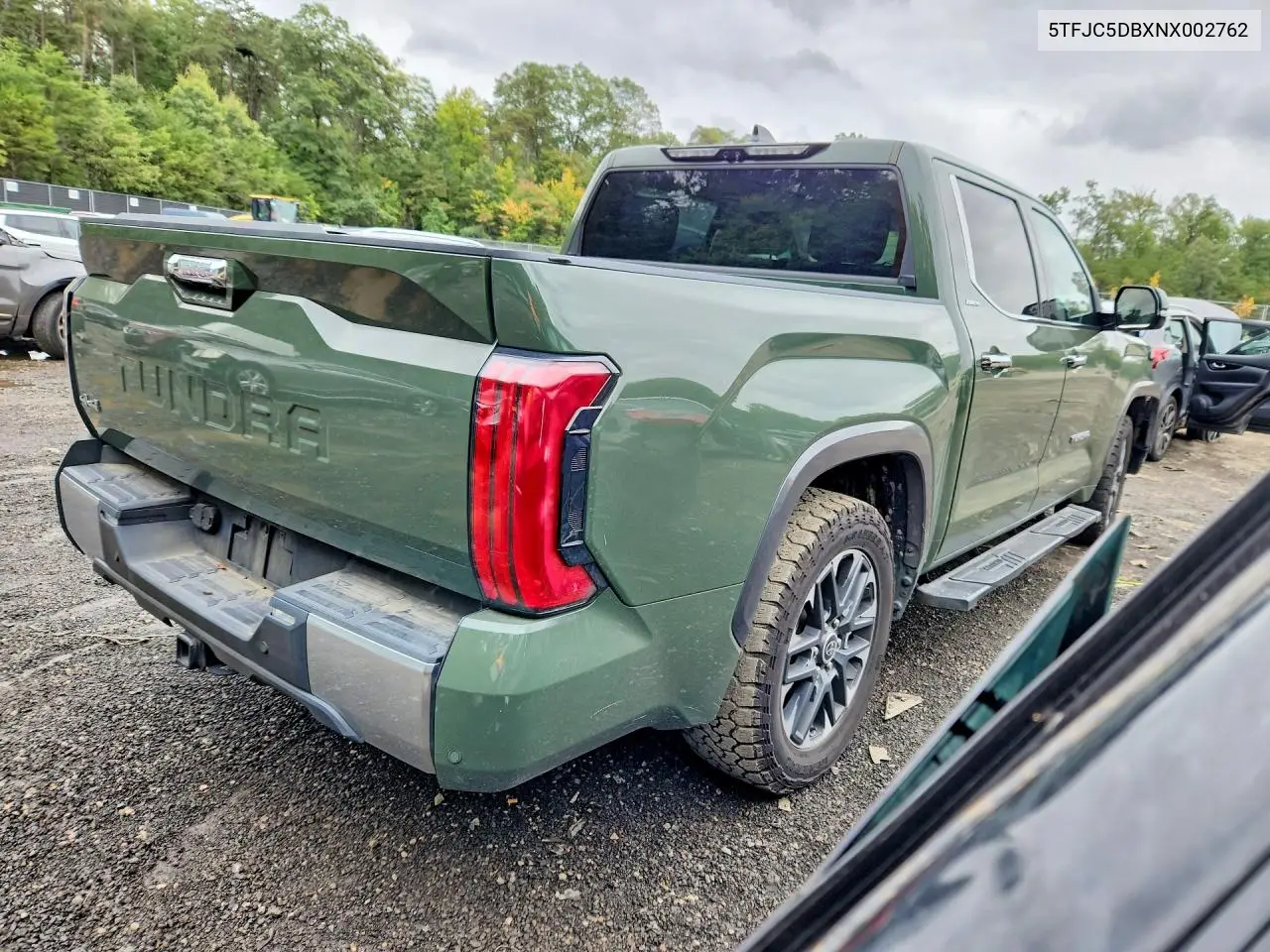 2022 TOYOTA TUNDRA VIN 5TFJC5DBXNX002762 — фото 3