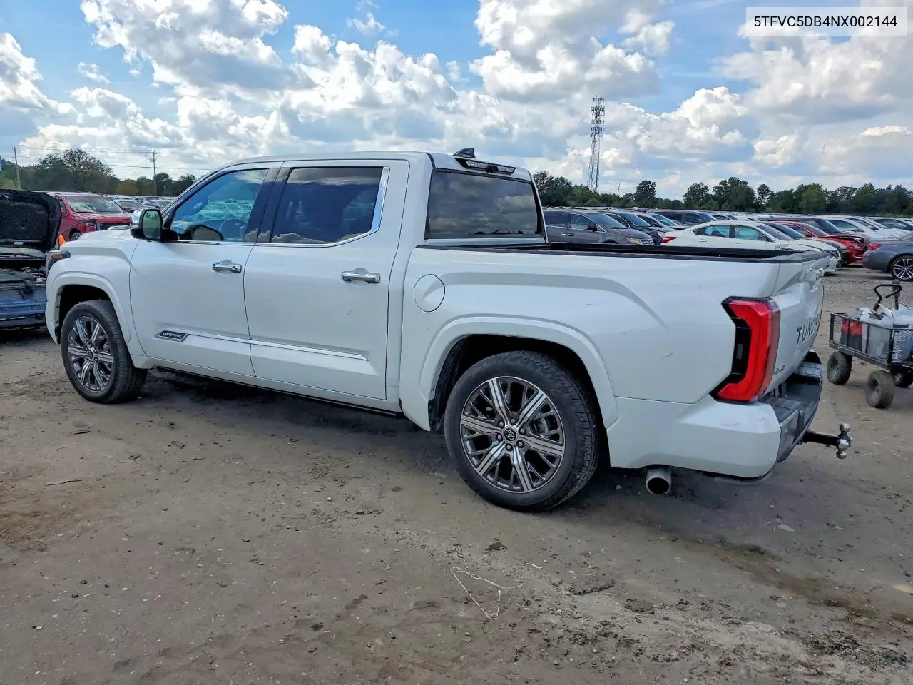 2022 TOYOTA TUNDRA VIN 5TFVC5DB4NX002144 — фото 2