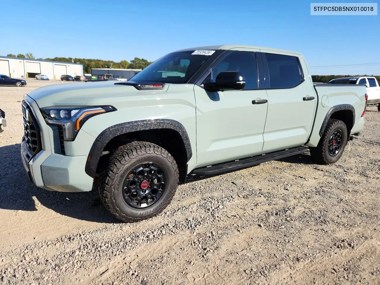 TOYOTA TUNDRA 2022, VIN 5TFPC5DB5NX010018
