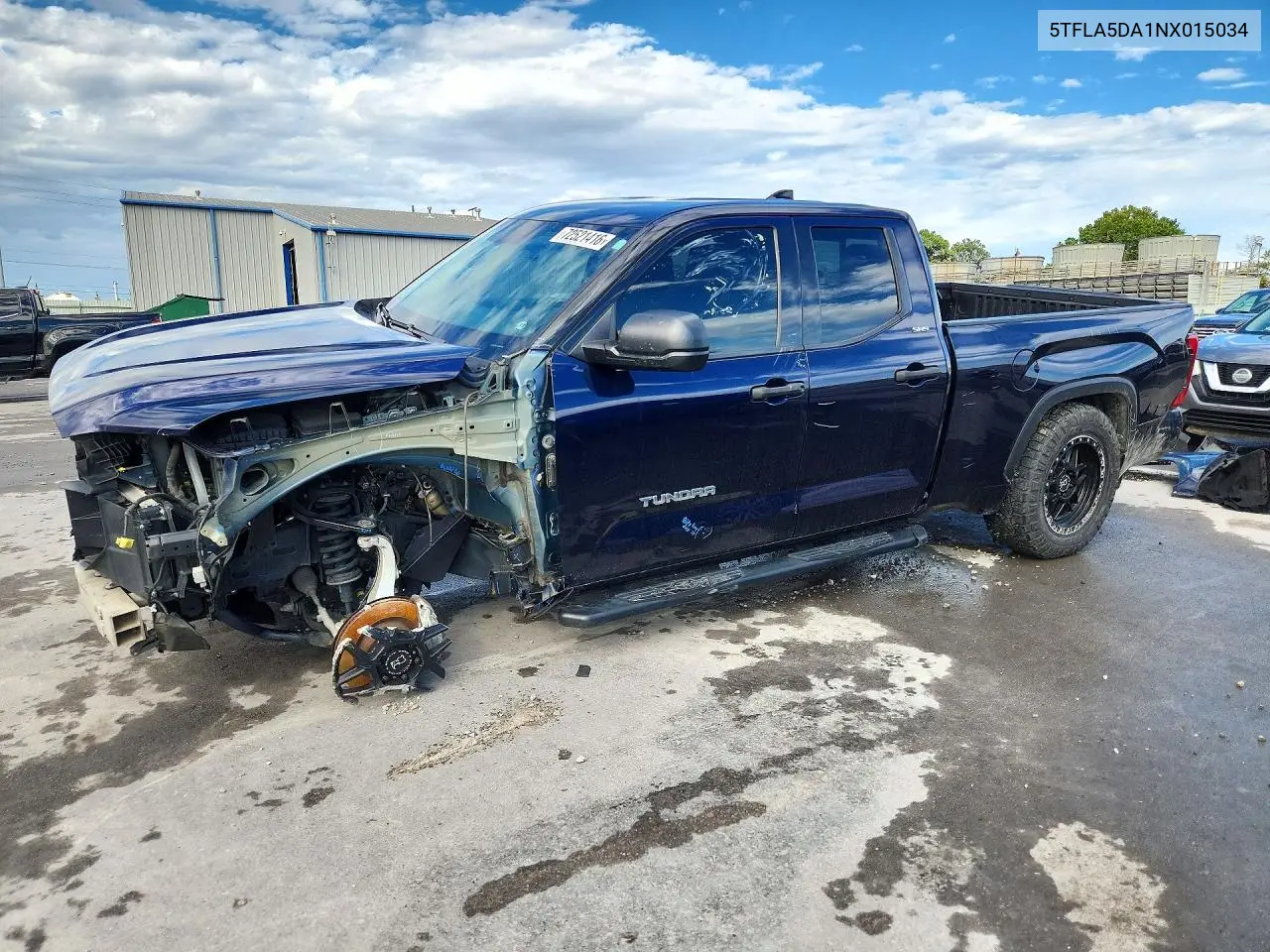 TOYOTA TUNDRA 2022, VIN 5TFLA5DA1NX015034