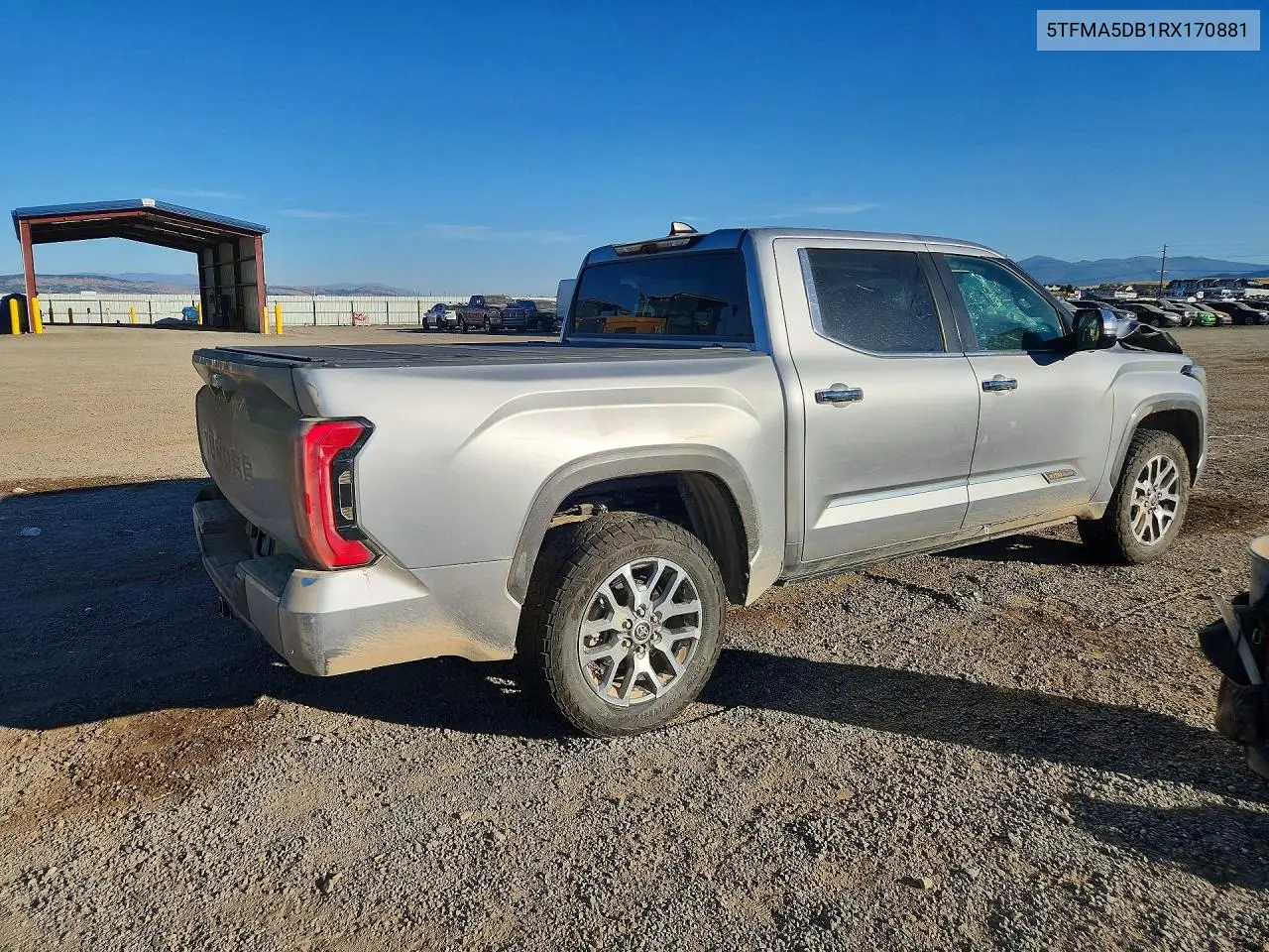 2024 TOYOTA TUNDRA VIN 5TFMA5DB1RX170881 — фото 3