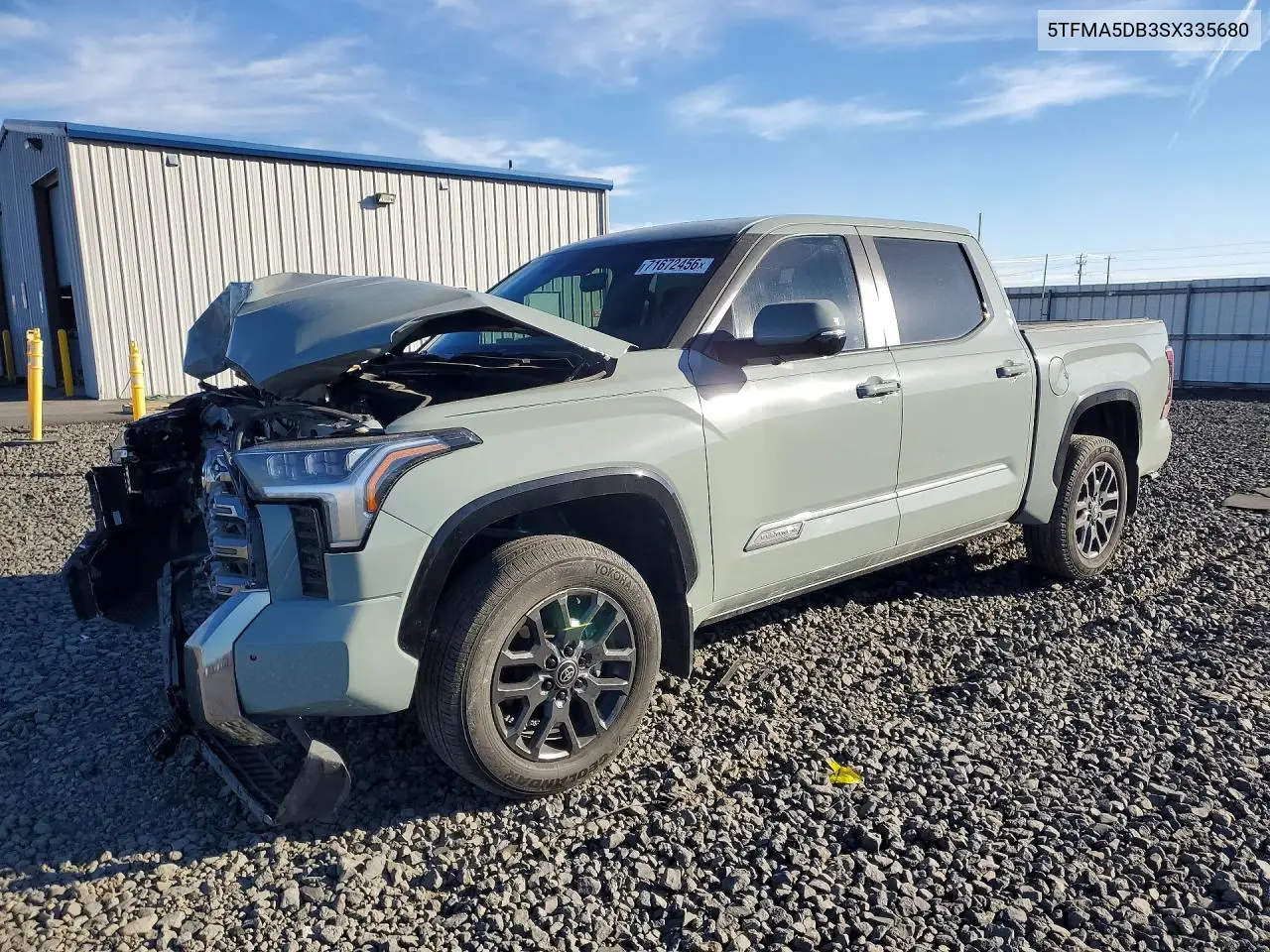 TOYOTA TUNDRA 2025, VIN 5TFMA5DB3SX335680