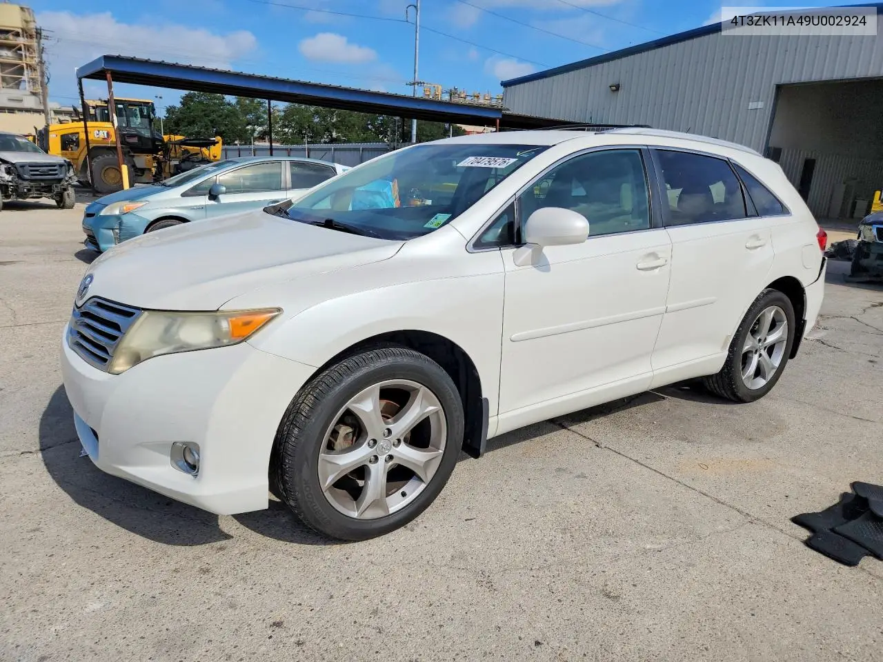 TOYOTA VENZA 2009, VIN 4T3ZK11A49U002924