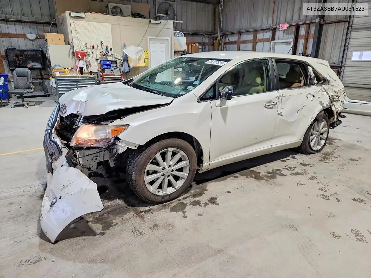 TOYOTA VENZA 2010, VIN 4T3ZA3BB7AU031523