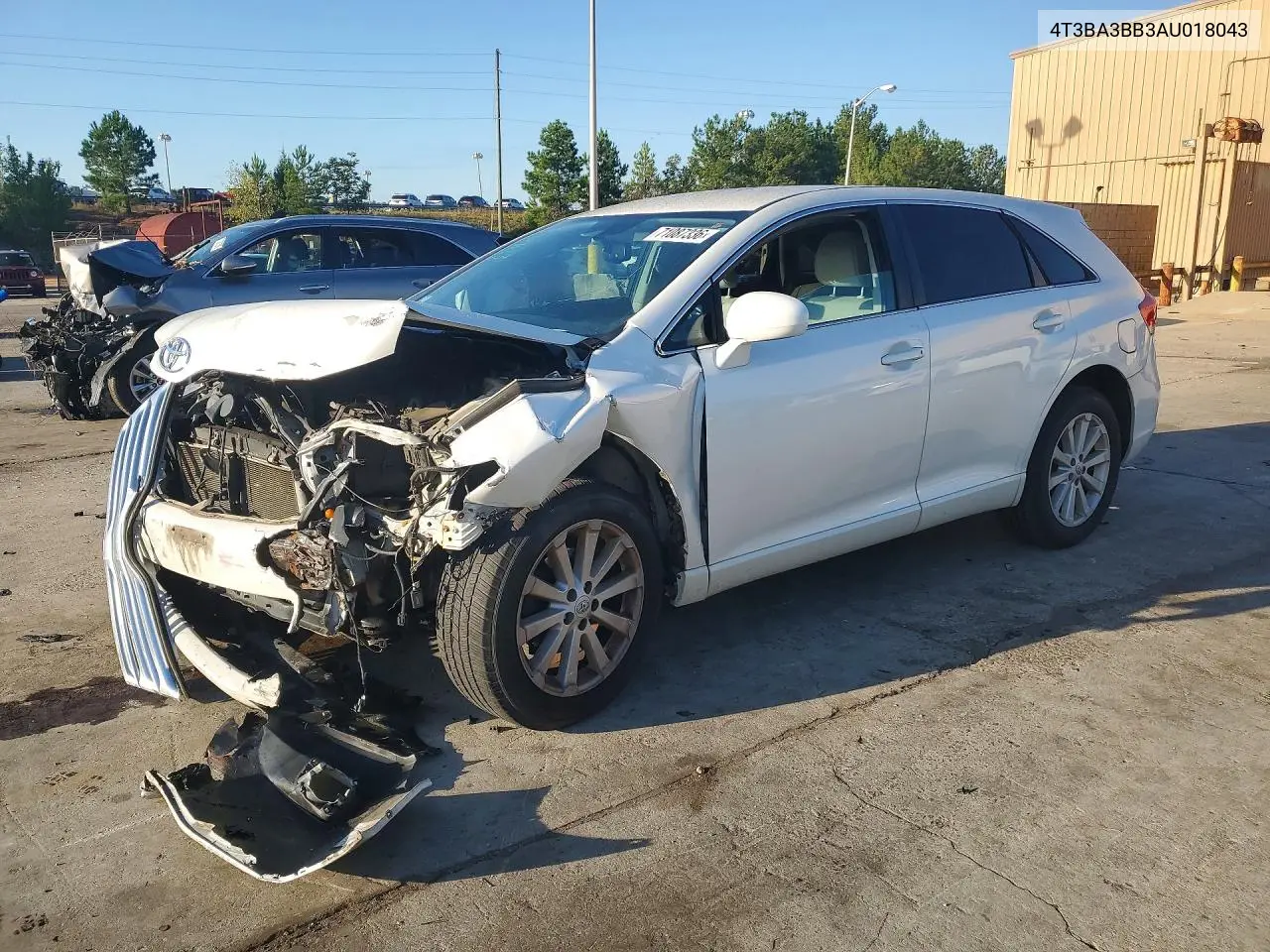 TOYOTA VENZA 2010, VIN 4T3BA3BB3AU018043