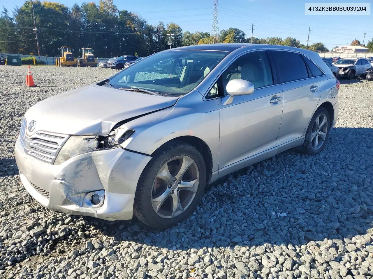 TOYOTA VENZA 2011, VIN 4T3ZK3BB0BU039204