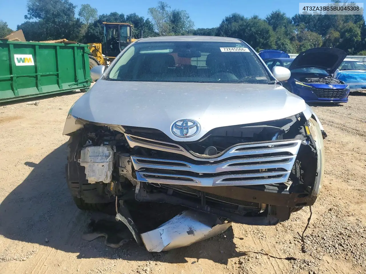 2011 TOYOTA VENZA VIN 4T3ZA3BB5BU045308 — фото 5