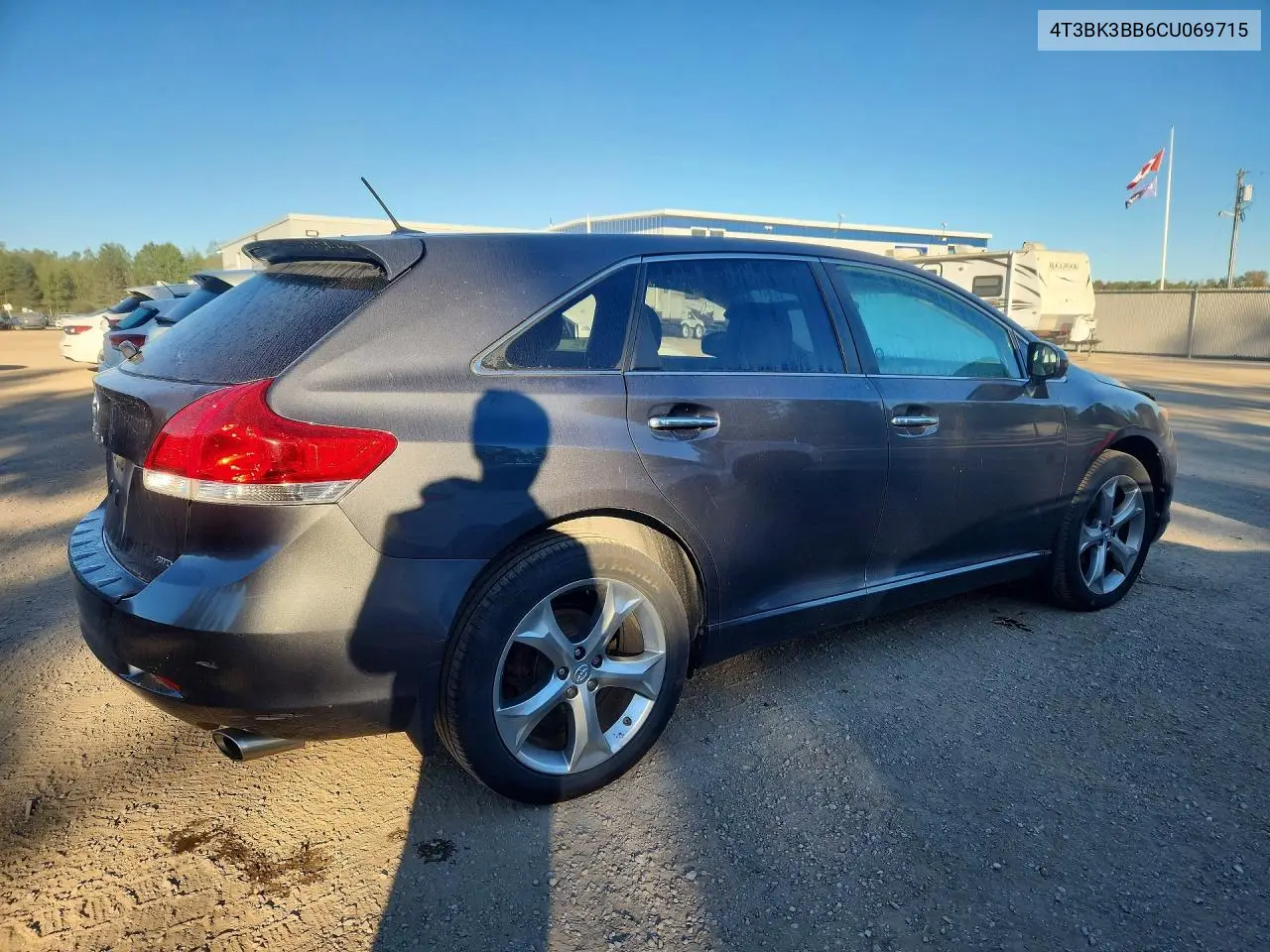 2012 TOYOTA VENZA VIN 4T3BK3BB6CU069715 — фото 3