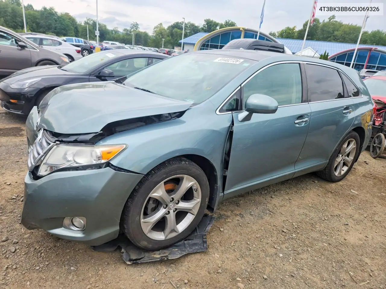 TOYOTA VENZA 2012, VIN 4T3BK3BB6CU069326