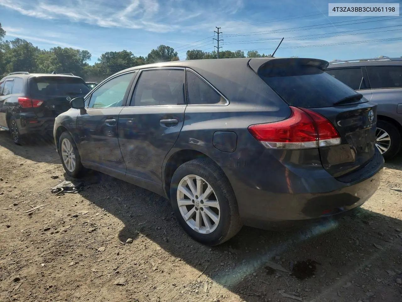 2012 TOYOTA VENZA VIN 4T3ZA3BB3CU061198 — фото 2