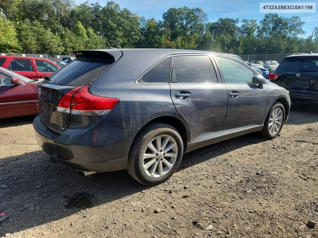 2012 TOYOTA VENZA VIN 4T3ZA3BB3CU061198 — фото 3