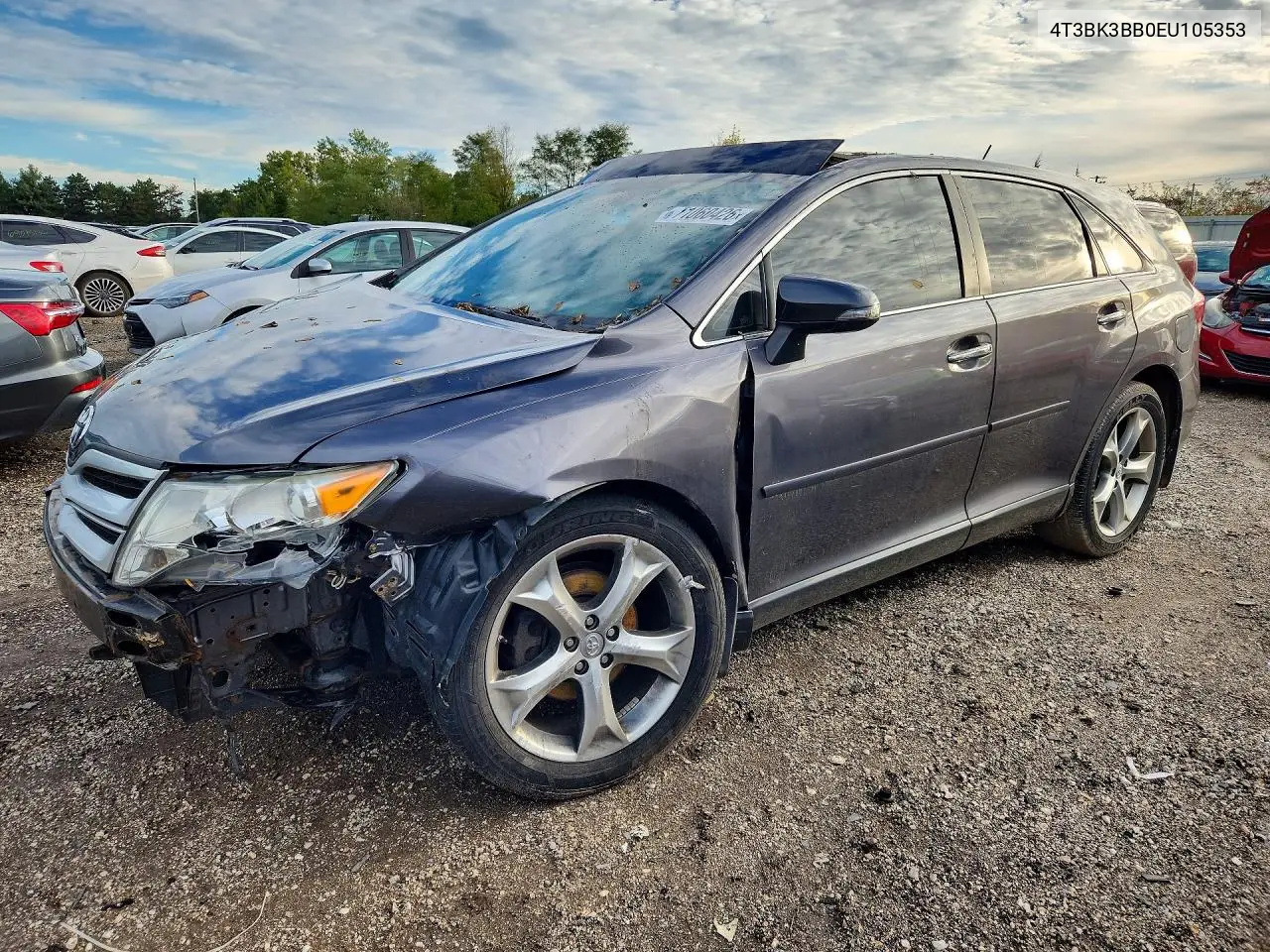 TOYOTA VENZA 2014, VIN 4T3BK3BB0EU105353