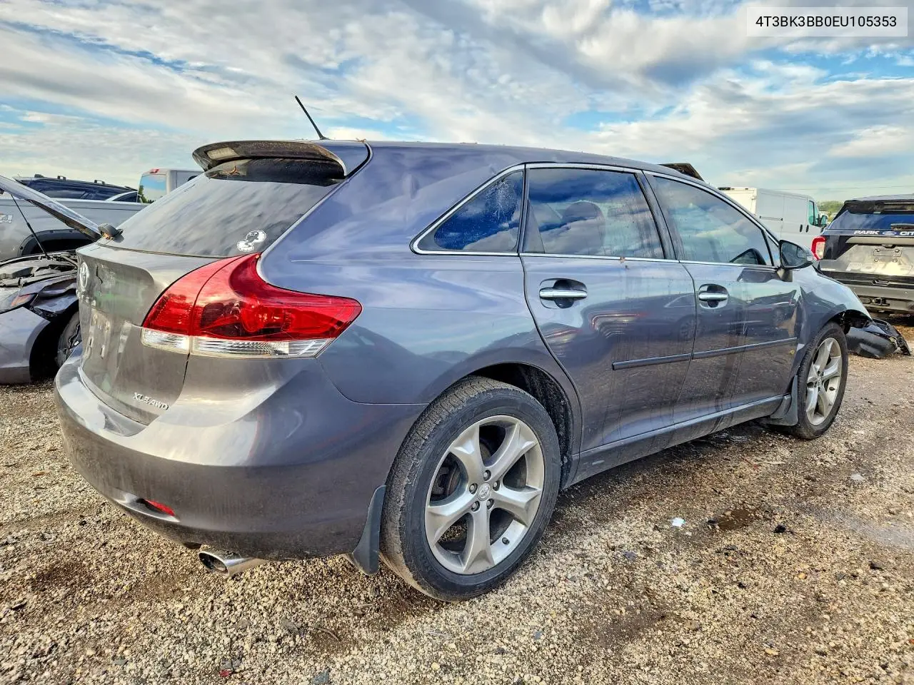2014 TOYOTA VENZA VIN 4T3BK3BB0EU105353 — фото 3
