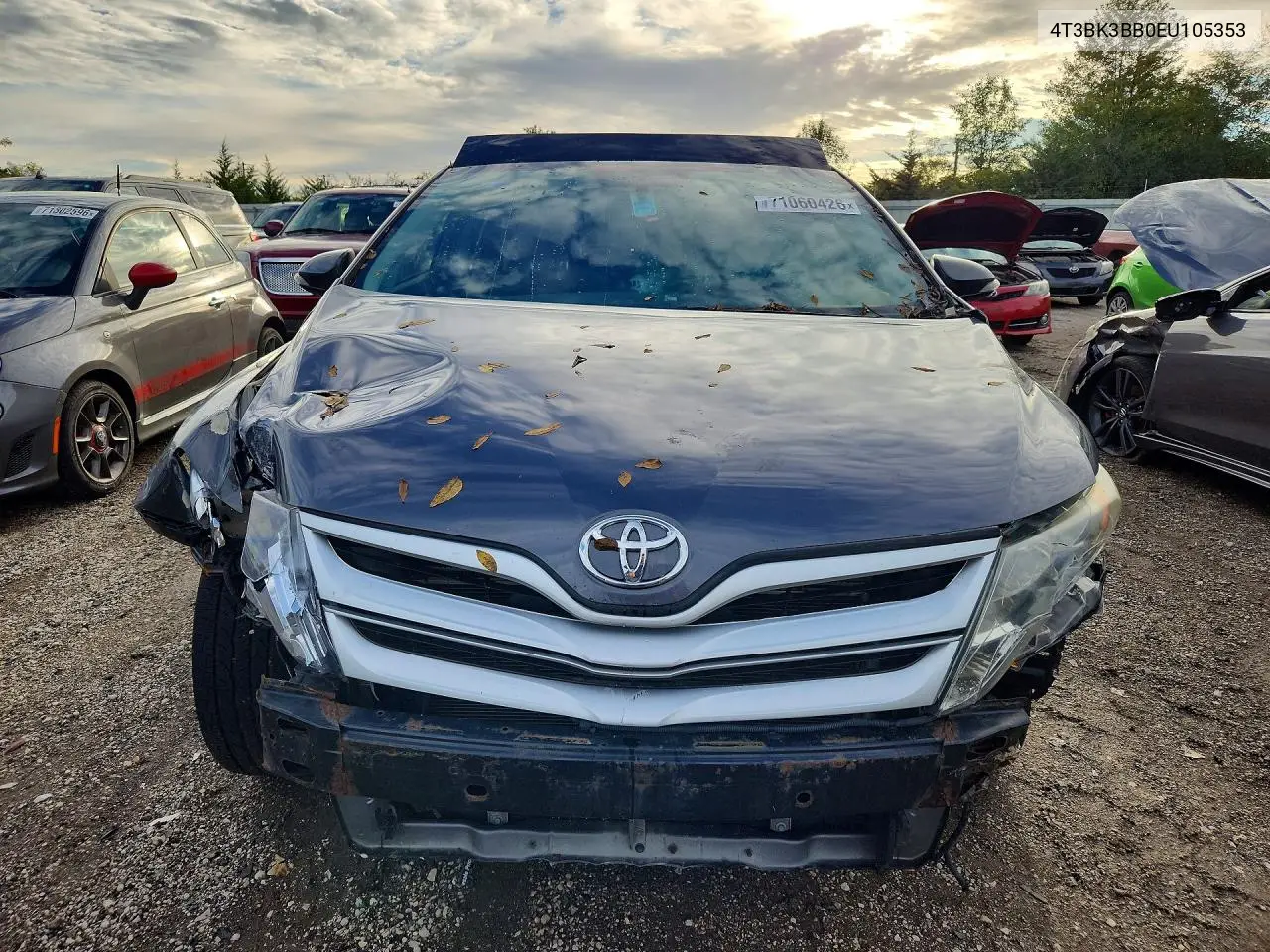 2014 TOYOTA VENZA VIN 4T3BK3BB0EU105353 — фото 5