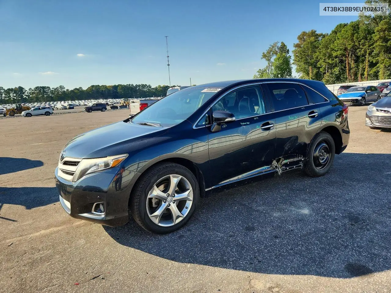 TOYOTA VENZA 2014, VIN 4T3BK3BB9EU102435