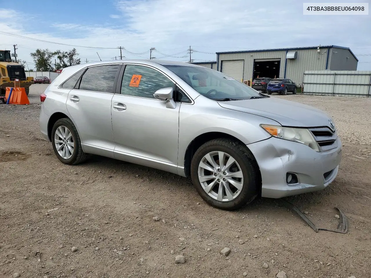 2014 TOYOTA VENZA VIN 4T3BA3BB8EU064098 — фото 4