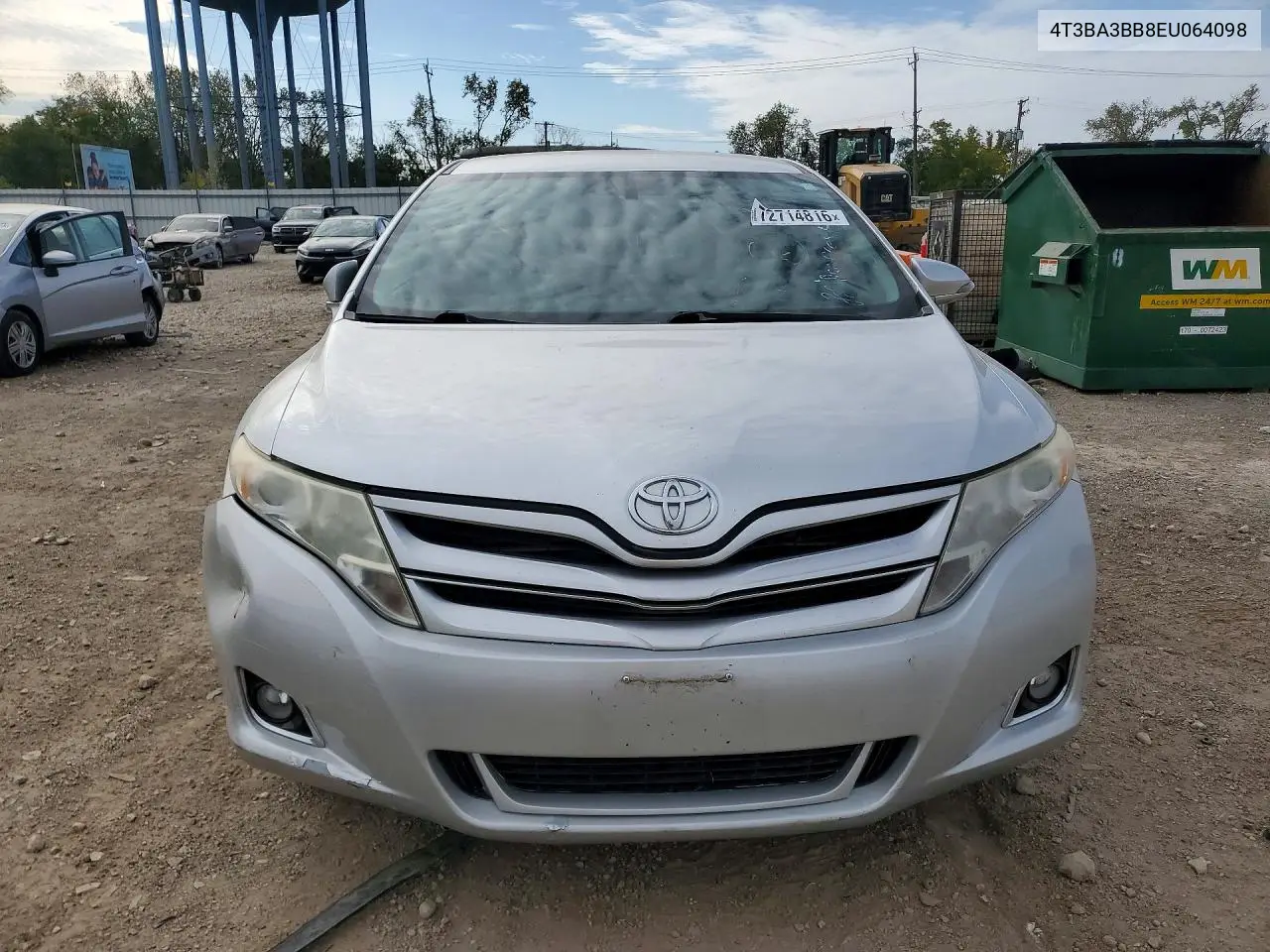 2014 TOYOTA VENZA VIN 4T3BA3BB8EU064098 — фото 5