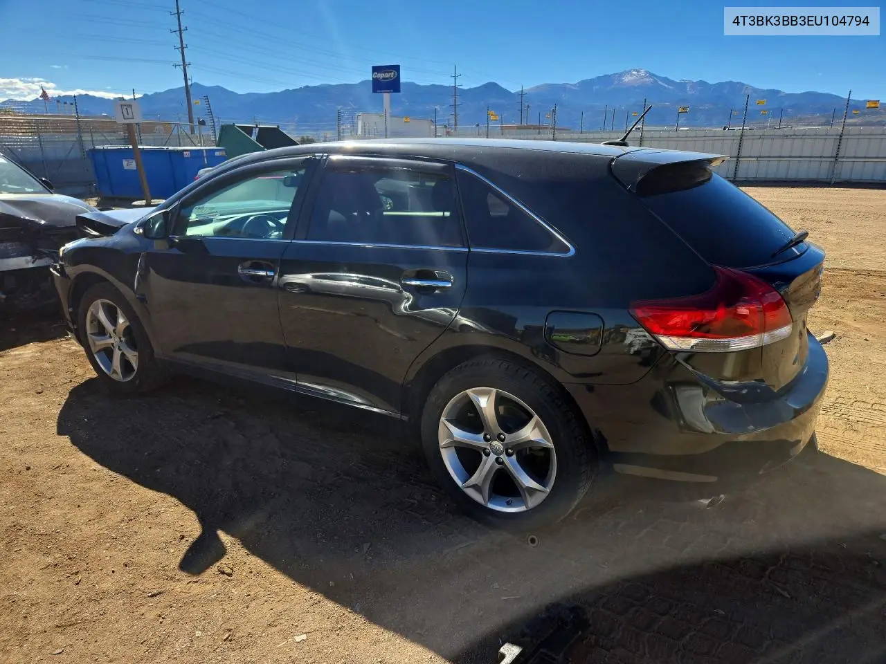 2014 TOYOTA VENZA VIN 4T3BK3BB3EU104794 — фото 2