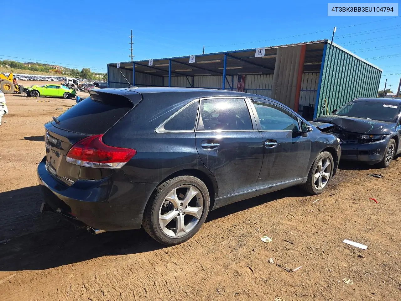 2014 TOYOTA VENZA VIN 4T3BK3BB3EU104794 — фото 3
