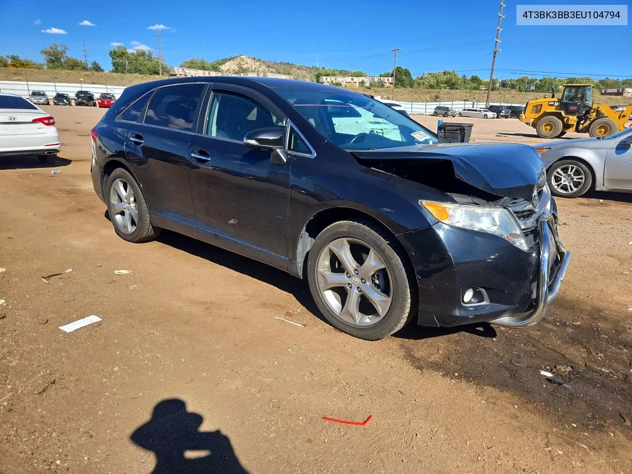 2014 TOYOTA VENZA VIN 4T3BK3BB3EU104794 — фото 4