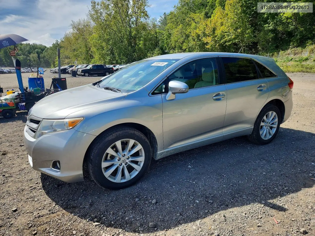 TOYOTA VENZA 2015, VIN 4T3BA3BB8FU072610