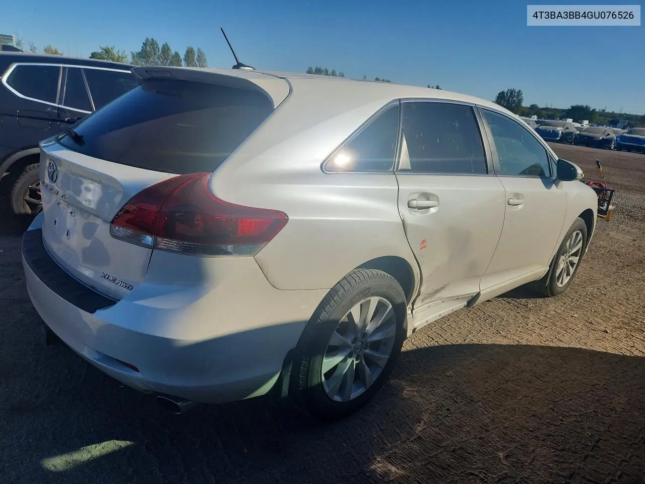 2016 TOYOTA VENZA VIN 4T3BA3BB4GU076526 — фото 3