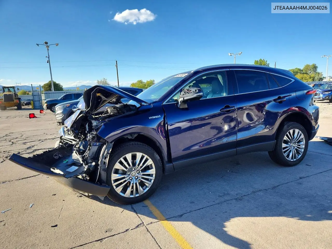 TOYOTA VENZA 2021, VIN JTEAAAAH4MJ004026