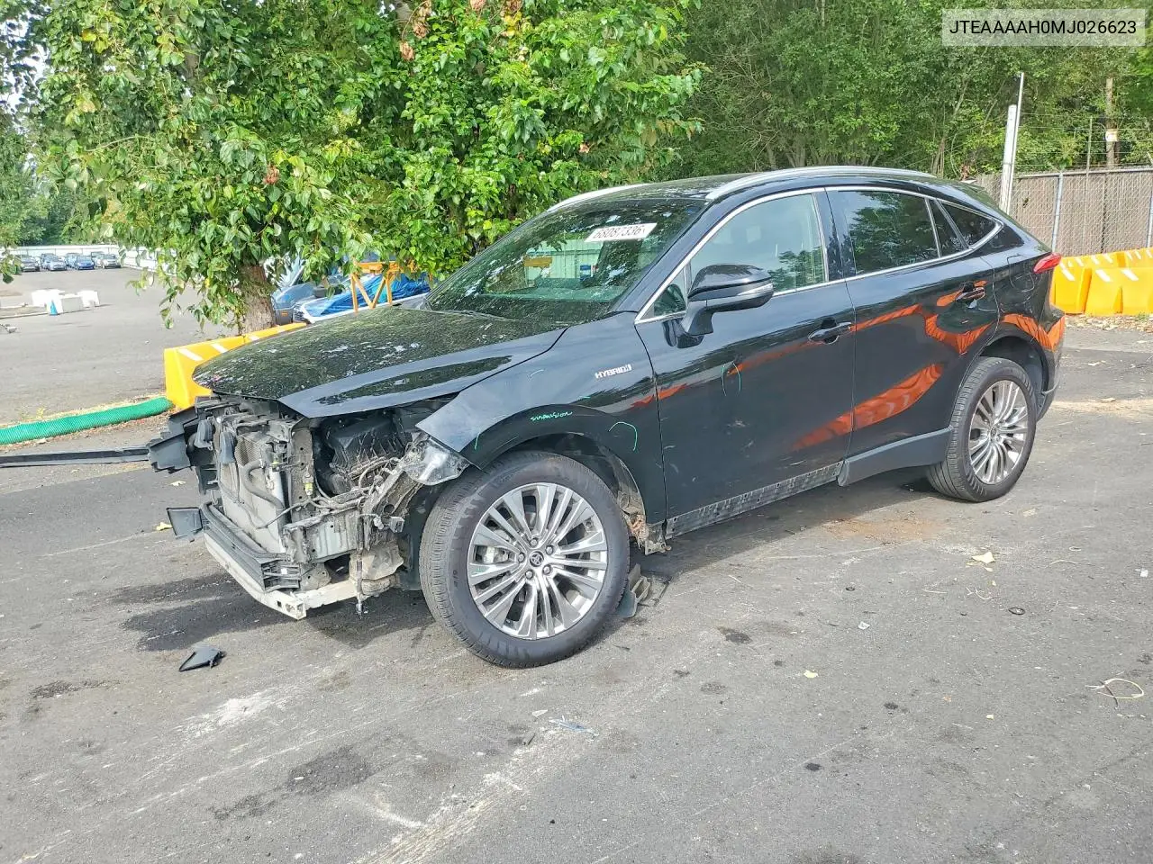 TOYOTA VENZA 2021, VIN JTEAAAAH0MJ026623