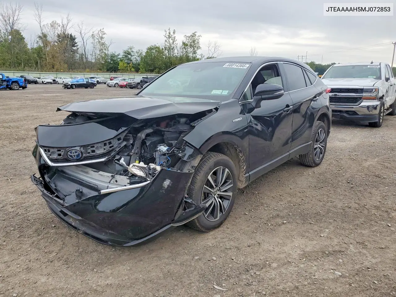 TOYOTA VENZA 2021, VIN JTEAAAAH5MJ072853