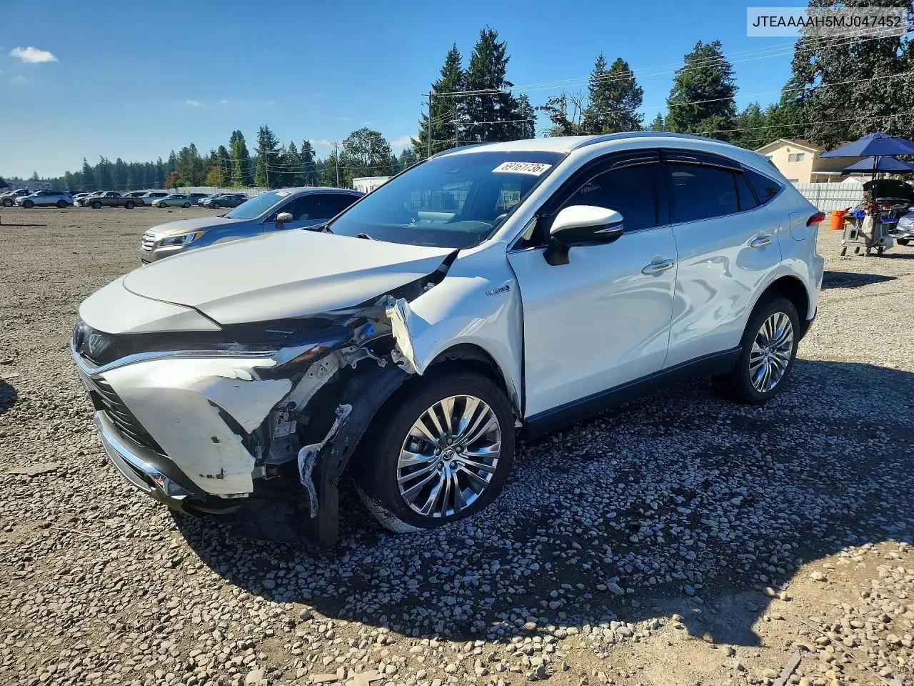 TOYOTA VENZA 2021, VIN JTEAAAAH5MJ047452
