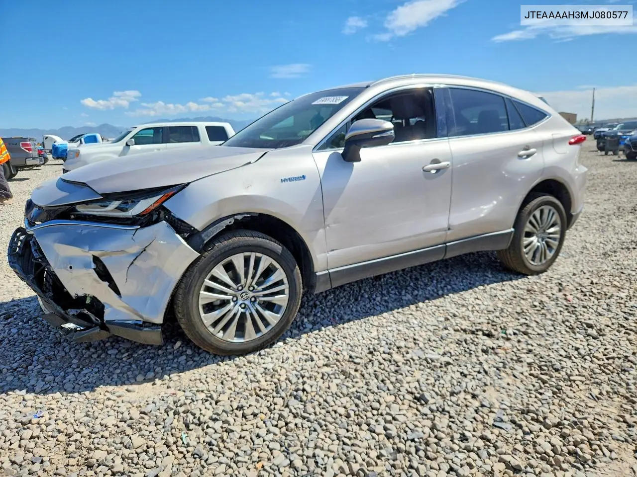 TOYOTA VENZA 2021, VIN JTEAAAAH3MJ080577