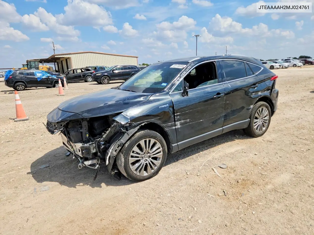 TOYOTA VENZA 2021, VIN JTEAAAAH2MJ024761