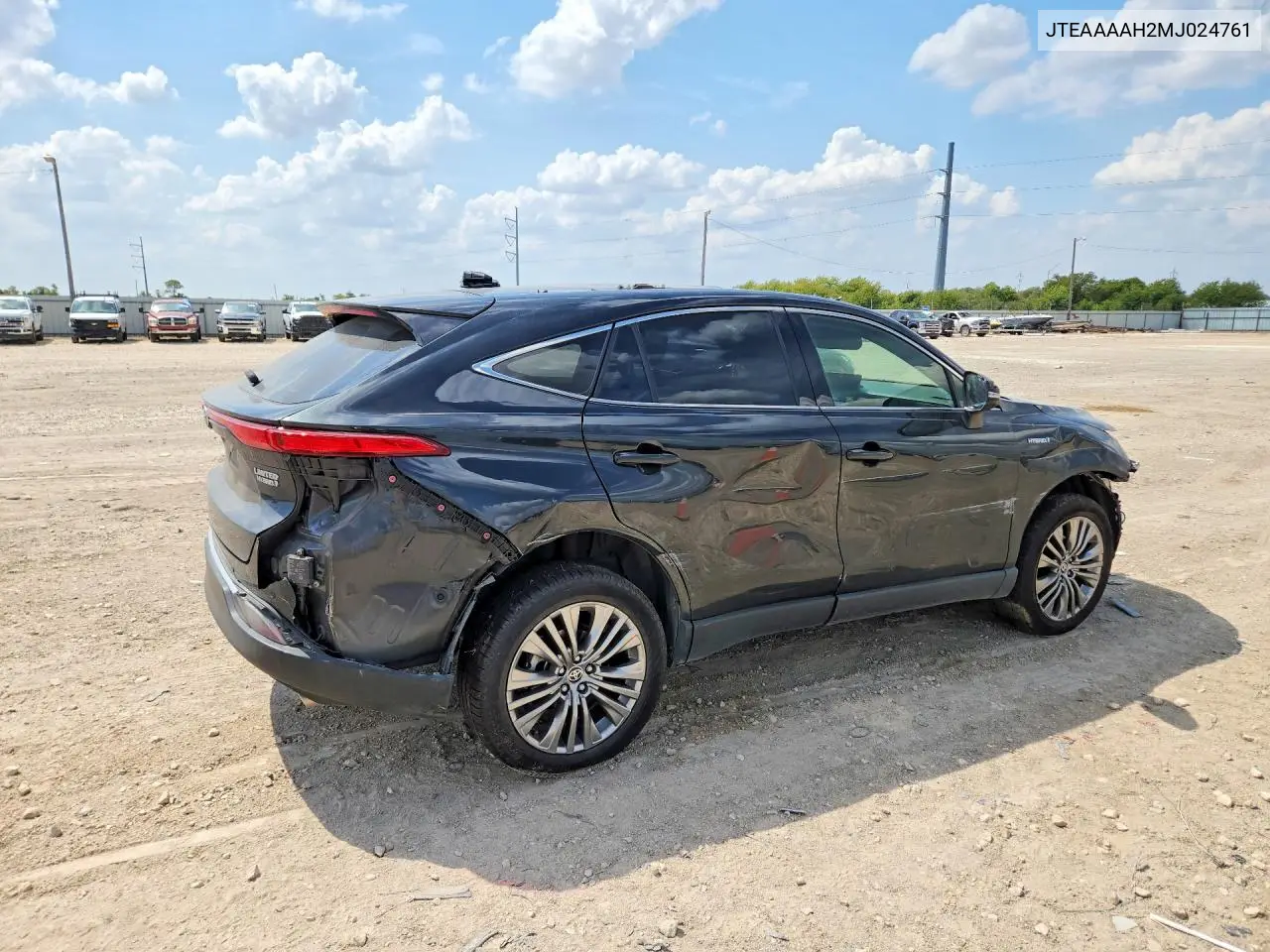 2021 TOYOTA VENZA VIN JTEAAAAH2MJ024761 — фото 3