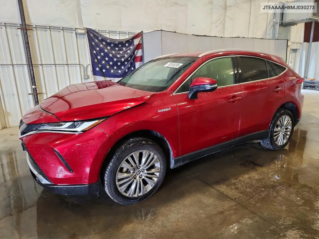 TOYOTA VENZA 2021, VIN JTEAAAAH8MJ030273