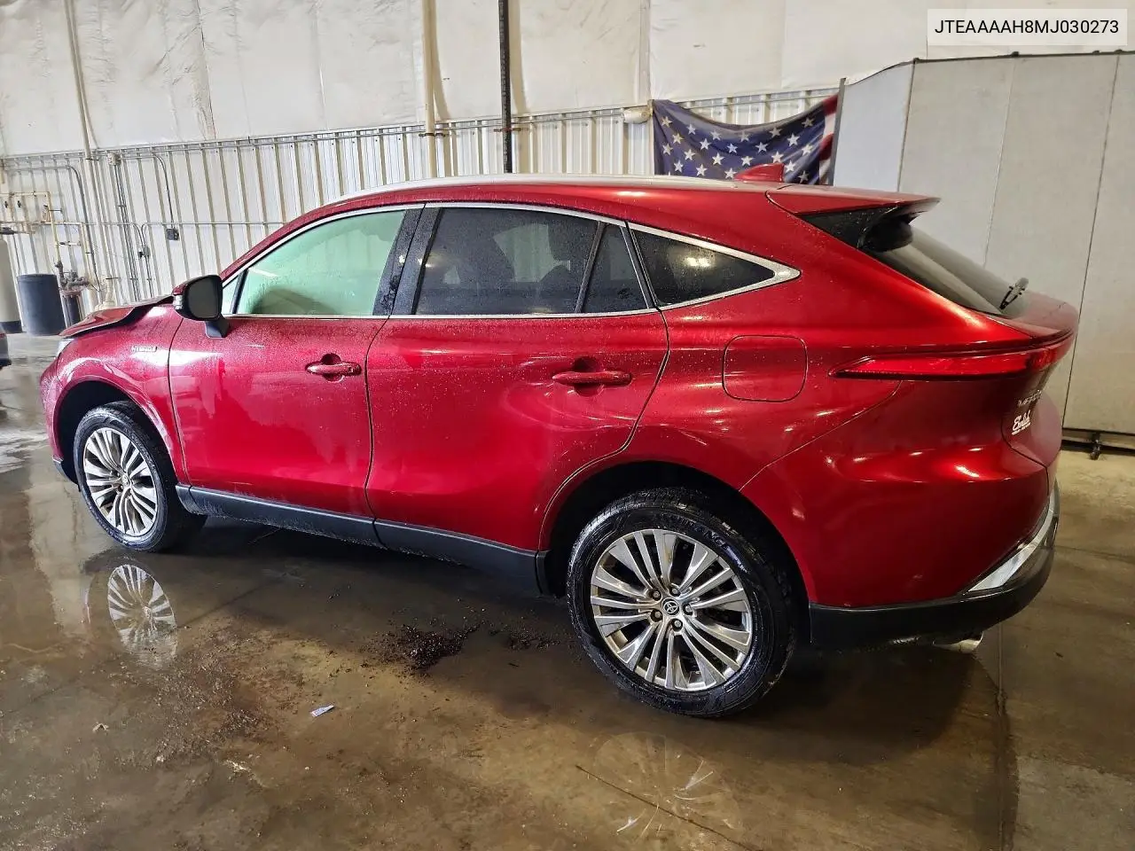 2021 TOYOTA VENZA VIN JTEAAAAH8MJ030273 — фото 2