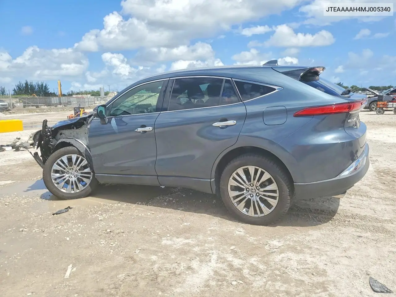 2021 TOYOTA VENZA VIN JTEAAAAH4MJ005340 — фото 2