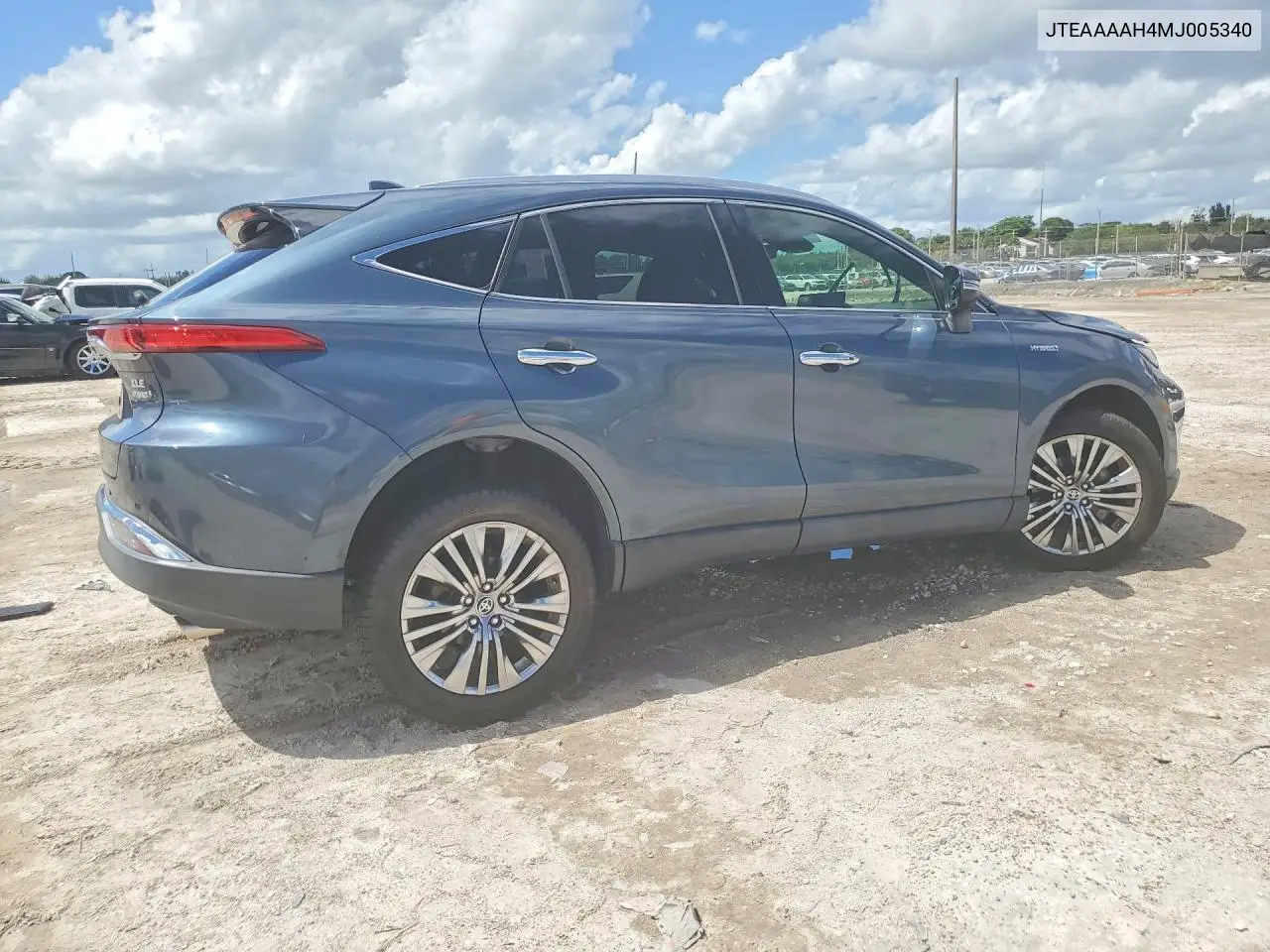 2021 TOYOTA VENZA VIN JTEAAAAH4MJ005340 — фото 3