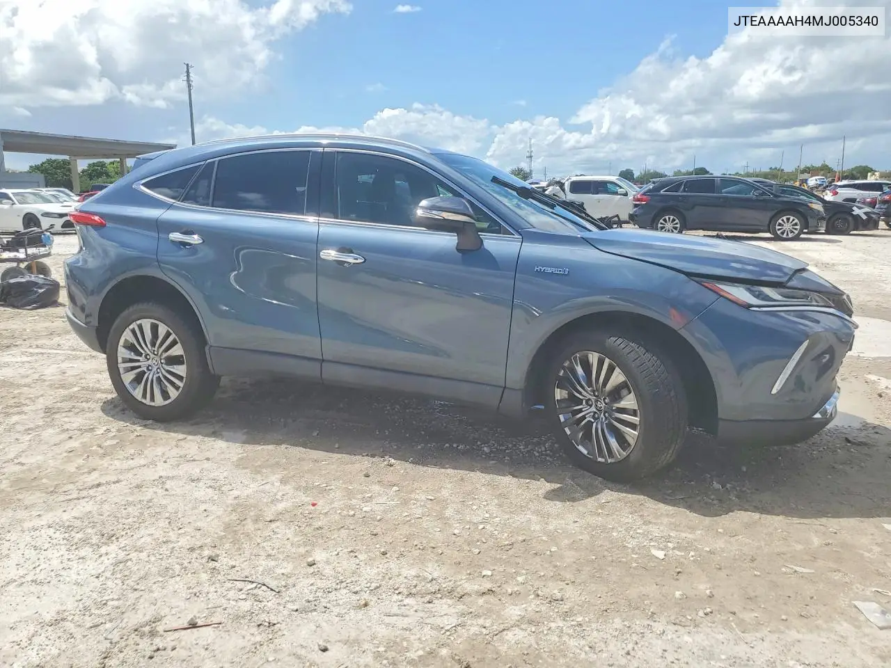 2021 TOYOTA VENZA VIN JTEAAAAH4MJ005340 — фото 4