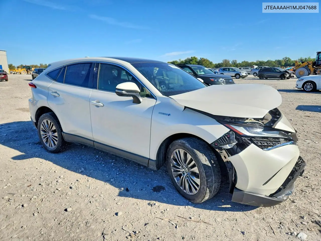 2021 TOYOTA VENZA VIN JTEAAAAH1MJ047688 — фото 4
