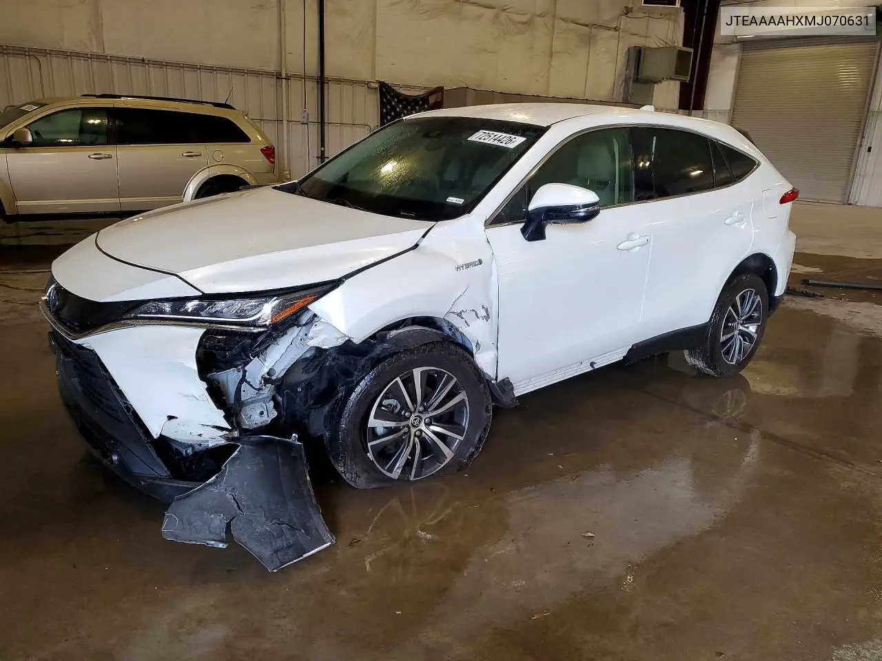 TOYOTA VENZA 2021, VIN JTEAAAAHXMJ070631