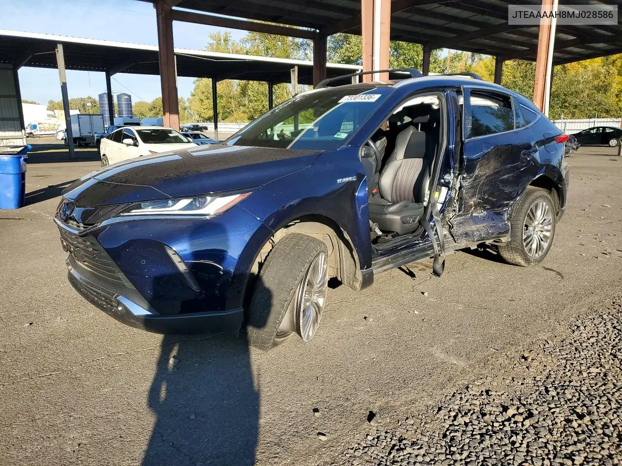 TOYOTA VENZA 2021, VIN JTEAAAAH8MJ028586
