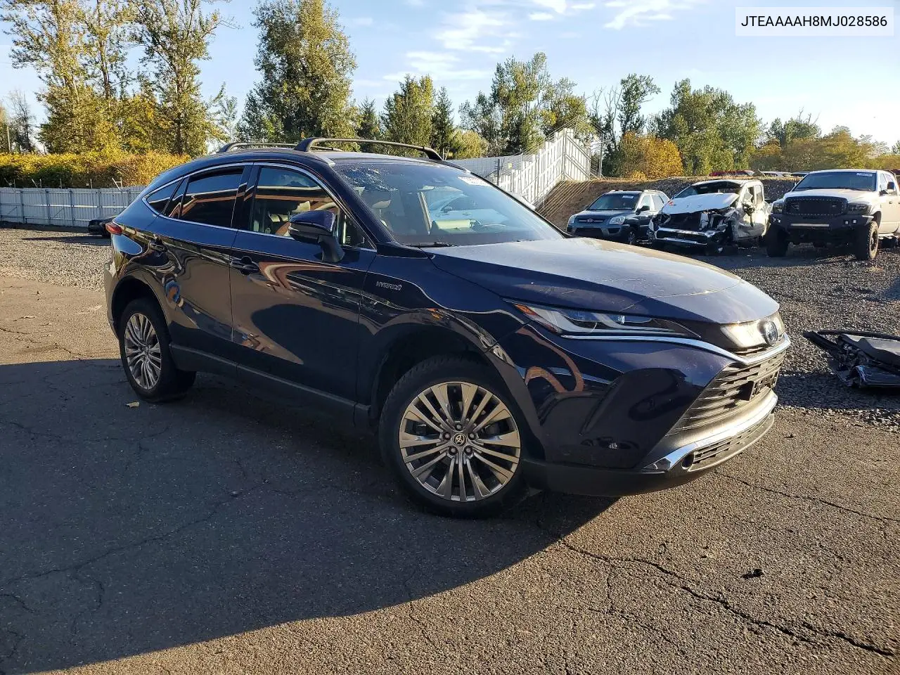 2021 TOYOTA VENZA VIN JTEAAAAH8MJ028586 — фото 4